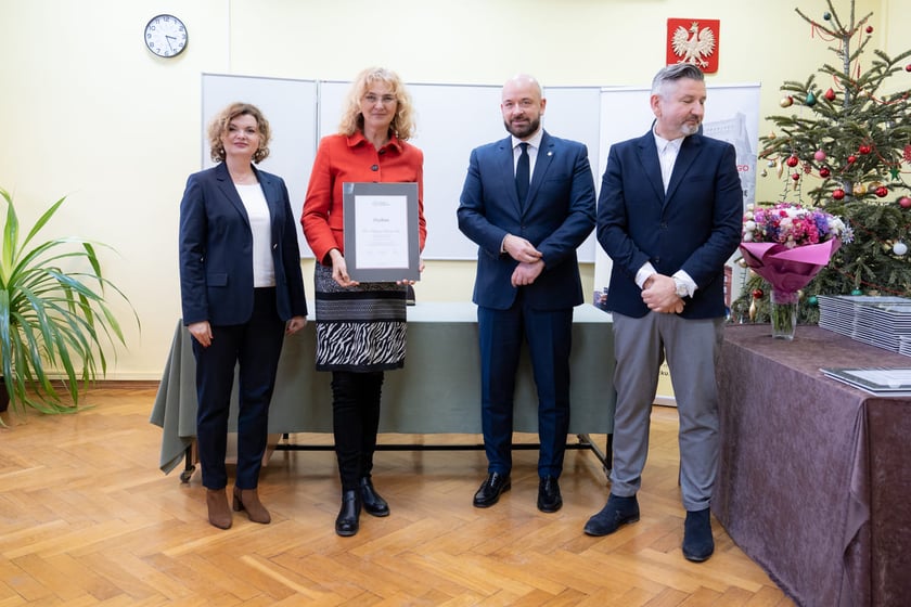 Wręczenie dyplomów dyrektorom placówek oświatowych, 10.01.2024